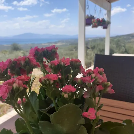 Nyaraló Panorama View Evia Greece Kamaritsa